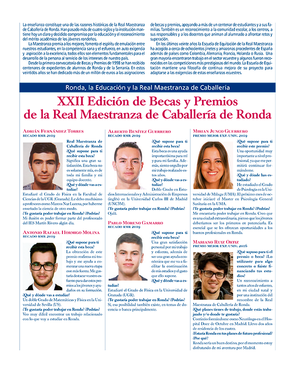 Ganadores del XXII Edicón Becas Y Premios
