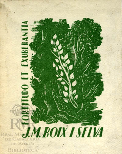 Ex libris J.M. Boix i Selva